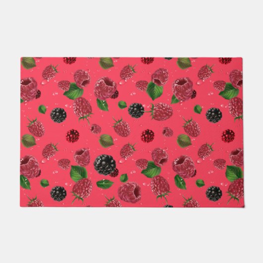 Raspberry Pattern Fußmatte (Vorderseite)