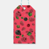 Raspberry Pattern Geschenkanhänger (Rückseite)