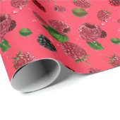 Raspberry Pattern Geschenkpapier (Rolleneckpunkt)