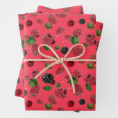Raspberry Pattern Geschenkpapier Set (Beispiel)