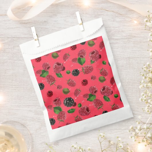 Raspberry Pattern Geschenktütchen (Ausgeschnitten)