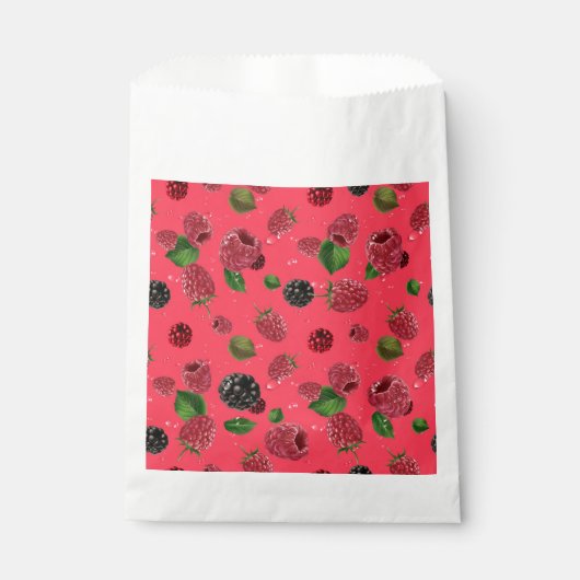 Raspberry Pattern Geschenktütchen (Vorderseite)
