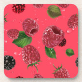 Raspberry Pattern Getränkeuntersetzer (Vorderseite)