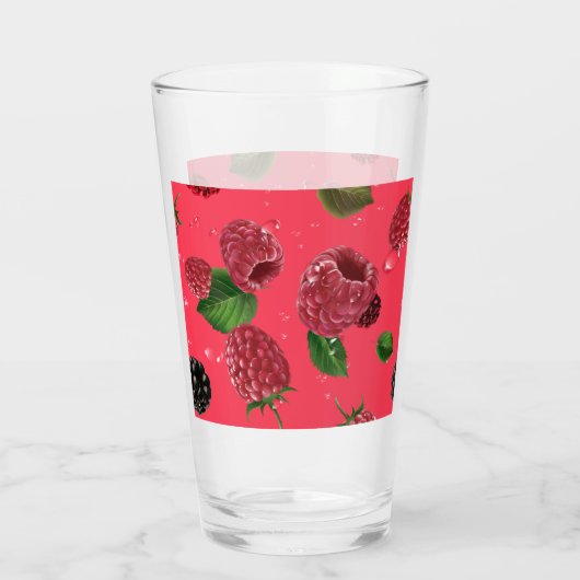 Raspberry Pattern Glas (Rückseite)