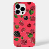 Raspberry Pattern iPhone Hülle (Rückseite)