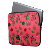 Raspberry Pattern Laptopschutzhülle (Vorderseite Links)