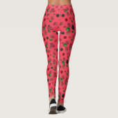 Raspberry Pattern Leggings (Rückseite)