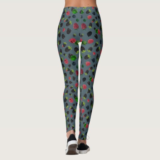 Raspberry Pattern Leggings (Rückseite)