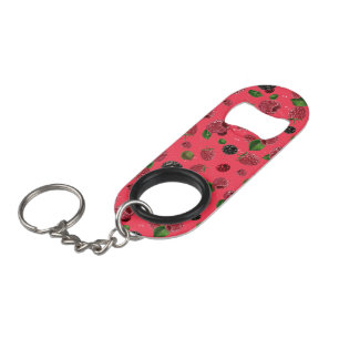 Raspberry Pattern Mini Flaschenöffner