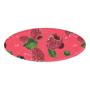 Raspberry Pattern Namenschild
