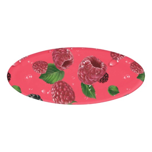 Raspberry Pattern Namenschild (Vorderseite)