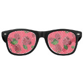 Raspberry Pattern Partybrille (Vorderseite)