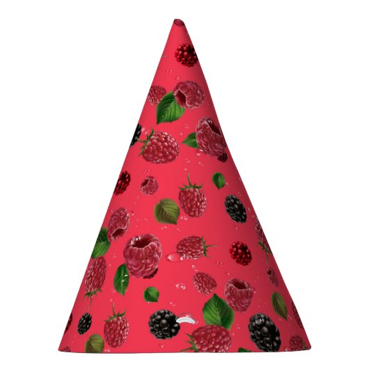 Raspberry Pattern Partyhütchen (Rechts)