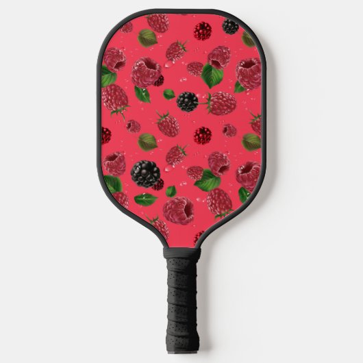 Raspberry Pattern Pickleball Schläger (Vorderseite)