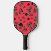 Raspberry Pattern Pickleball Schläger (Rückseite)