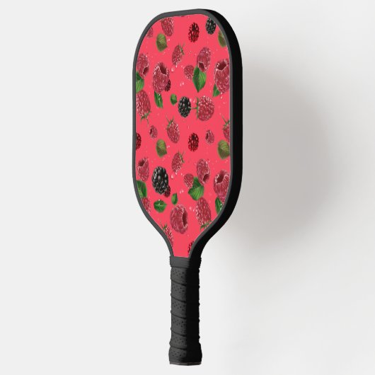 Raspberry Pattern Pickleball Schläger (Links)