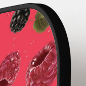 Raspberry Pattern Pickleball Schläger (Linke Seite)