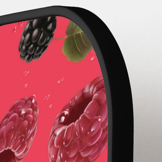 Raspberry Pattern Pickleball Schläger (Linke Seite)