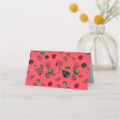 Raspberry Pattern Platzkarte (Vorderseite)