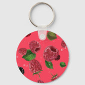Raspberry Pattern Schlüsselanhänger (Rückseite)