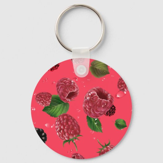 Raspberry Pattern Schlüsselanhänger (Rückseite)