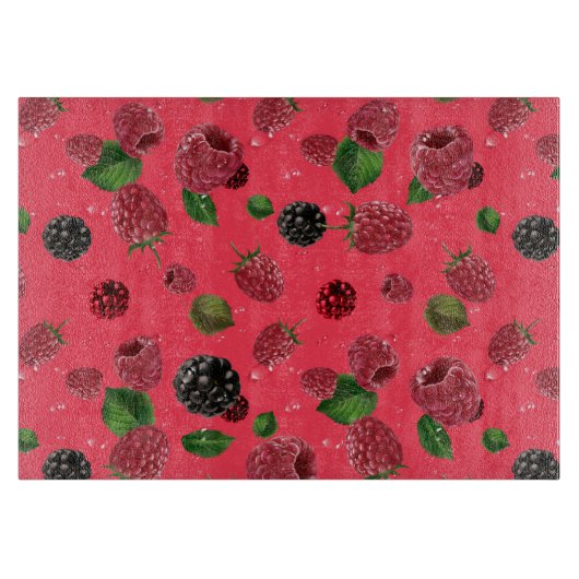 Raspberry Pattern Schneidebrett (Vorderseite)