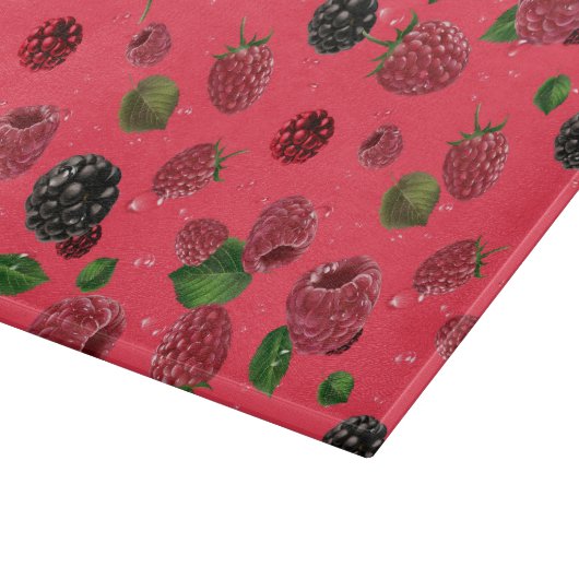 Raspberry Pattern Schneidebrett (Ecke)