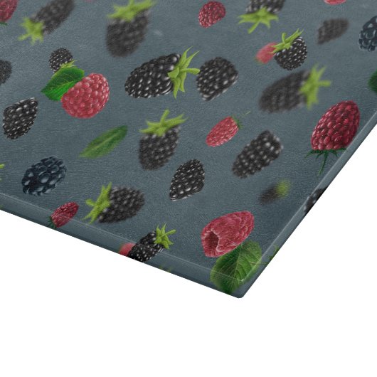 Raspberry Pattern Schneidebrett (Ecke)