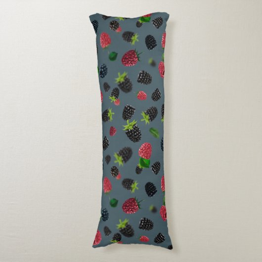 Raspberry Pattern Seitenschläferkissen (Vorderseite Vertikal)