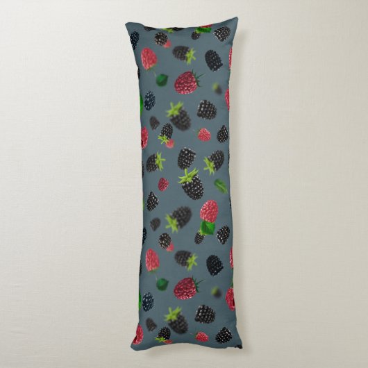 Raspberry Pattern Seitenschläferkissen (Rückseite (Vertikal))