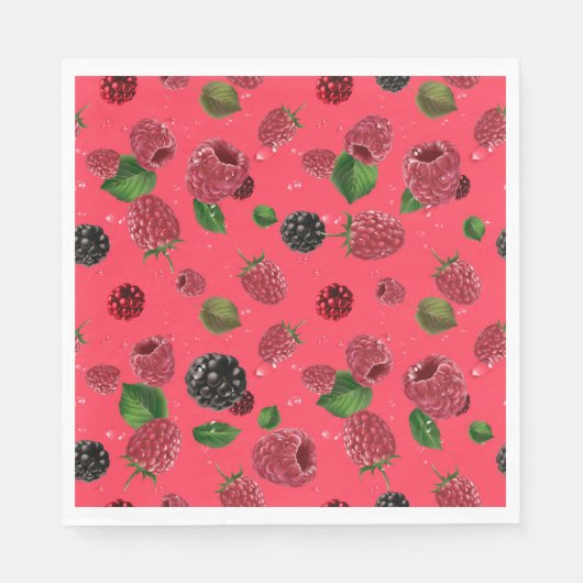 Raspberry Pattern Serviette (Vorderseite)