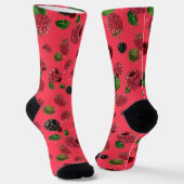 Raspberry Pattern Socken (Gewinkelt)