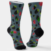 Raspberry Pattern Socken (Gewinkelt)