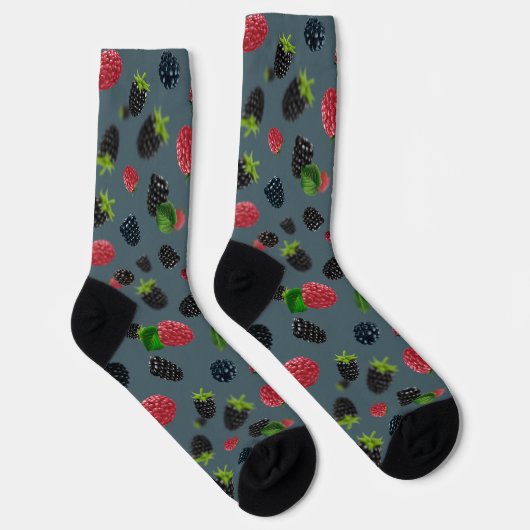 Raspberry Pattern Socken (Rechts)