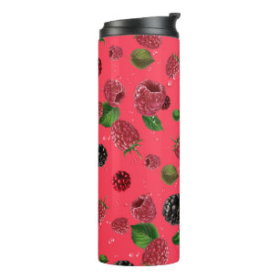 Raspberry Pattern Thermosbecher
