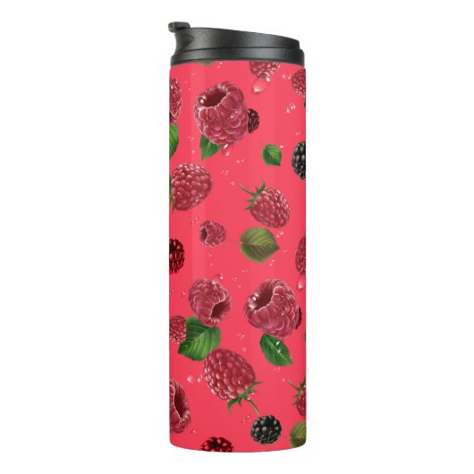 Raspberry Pattern Thermosbecher (Nach rechts gedreht)