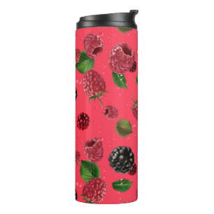 Raspberry Pattern Thermosbecher