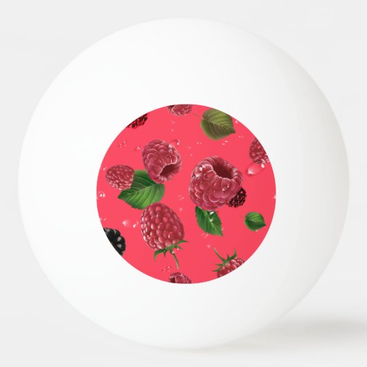 Raspberry Pattern Tischtennisball (Vorderseite)