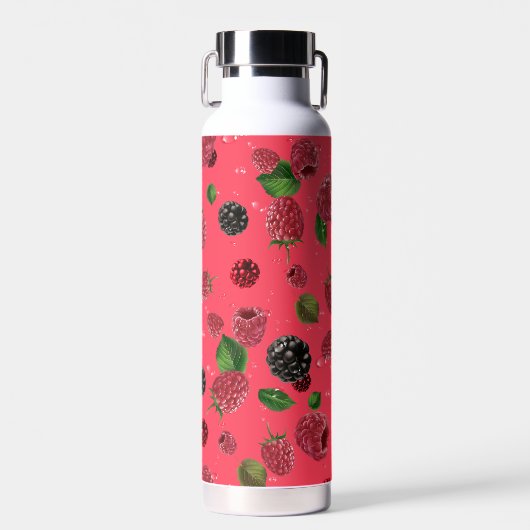 Raspberry Pattern Trinkflasche (Vorne)