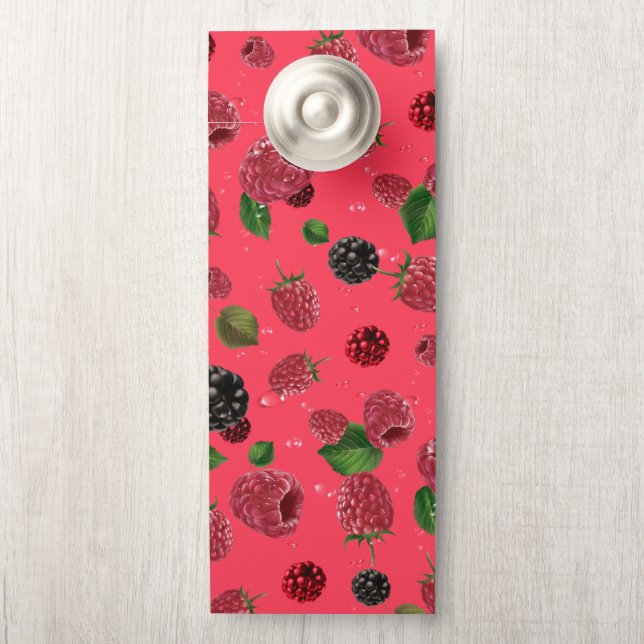Raspberry Pattern Türanhänger (Auf Knauf)