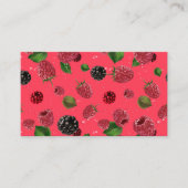 Raspberry Pattern Visitenkarte (Vorderseite)