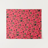 Raspberry Pattern Wandteppich (Vorderseite (Horizontal))