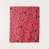 Raspberry Pattern Wandteppich (Vorderseite)
