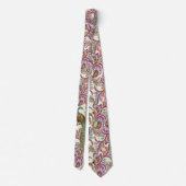 Raspberry Peacock Wedding Krawatte (Rückseite)
