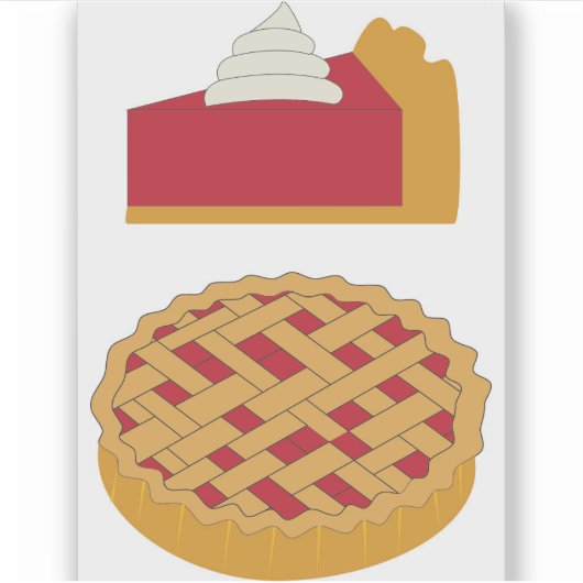 Raspberry Pie Aufkleber (Vorderseite)