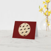 Raspberry Pie/Tart Notecard Karte (Gelbe Blume)