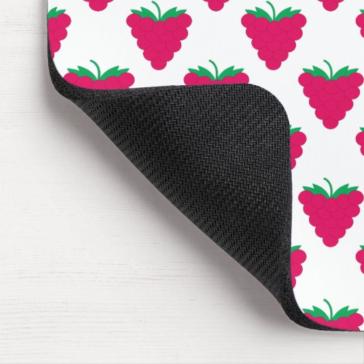 Raspberry Pink Berry Fruit Mousepad (Ecke)