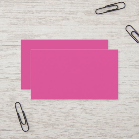 Raspberry Pink Business Card Visitenkarte (Vorderseite/Rückseite Beispiel)
