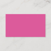 Raspberry Pink Business Card Visitenkarte (Vorderseite)