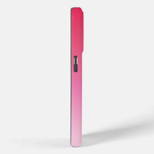 Raspberry Pink Gradient Custom Monogram Name Case-Mate iPhone Hülle (Rückseite / Rechts)